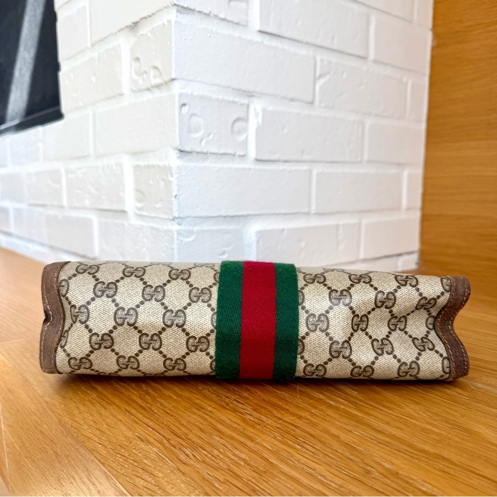 Gucci Authentic Monogram Sherry Line Clutch / Crossbody Bag - Picture 5 of 13